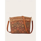 economico Borse a Tracolla-borsa a tracolla vintage boho con motivi geometrici - borsa a tracolla leggera ed elegante per le donne, ideale per tutti i giorni e per i viaggi
