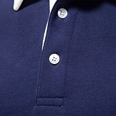 billiga Herrarnas Elite Huvtröjor &amp; Sweatshirts-Herr Polo sweatshirt Aprikos Svart Gul Rubinrött Marinblå Polokrage Slät Ledigt Dagligen Sport icke-tryck Häftig Ledigt Fleeced Vår &amp; Höst Kläder Pull Tröjor Långärmad