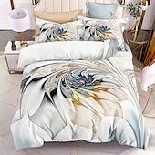 economico Set copripiumino-fiori farfalle piante fiori stampe set di tre pezzi piumone per camera da letto hotel camera degli ospiti biancheria da letto set comodo 1 set piumone 2 federe set letto matrimoniale set da 2 pezzi