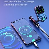 お買い得  車用Bluetoothキット/ハンズフリー-高品質のミニカー MP3 プレーヤー Bluetooth 音楽スピーカー 30W 急速充電器、車用 FM トランスミッター MP3 プレーヤー