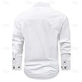 economico camicie western da uomo-Per uomo Bandiera americana degli Stati Uniti Cervo Camicie da lavoro Camicia occidentale Camicia da carico Manica lunga Occidentale Informale Sportivo Per uscire Da caccia Inverno Primavera &amp; Autunno