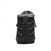 abordables Botas de invierno y nieve-Botas de nieve de invierno amarillas para hombre: impermeables, con forro de piel, cierre de cremallera, botines cálidos antideslizantes para clima frío