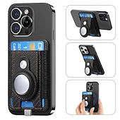economico Cover per iPhone-telefono Custodia Per iPhone 16 Pro Max Plus iPhone 15 Pro Max Plus Universali Custodia ad adsorbimento magnetico Con supporto A calamita Supporto a molla TPU pelle sintetica