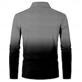 halpa Miesten vintage poolo-Miesten Risti Jeesus Vohveli poolopaidat Golfpaita Pitkähihainen Poolopaidat Kauluspaidat Vapaa-aika Business Casual Arkikäyttö liiketoiminta Käytä töihin Napit 3D-tulostus Kevät Syksy Talvi Rubiini