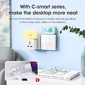 economico Elettrodomestici-tuya termoigrometro wireless wifi termometro igrometro temperatura umidità tester sensore supporto per alexa google