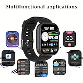 Χαμηλού Κόστους Smartwatch-ανδρικό έξυπνο ρολόι 2,01 ιντσών υψηλής ευκρίνειας πλήρους οθόνης αφής αθλητικά έξυπνα ρολόγια κλήσης/απάντησης τηλεφώνων ύπνου βήμα θερμίδων παρακολούθησης δραστηριότητας πληροφορίες κλήσης προτροπή