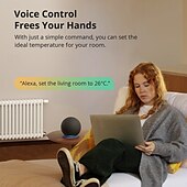 preiswerte Haushaltsgeräte-Zigbee-Thermostat-Heizkörperventil, intelligenter Thermostat mit App-Funktionalität, kompatibel mit Alexa/Home Assistant/Google Home, 1 Stück