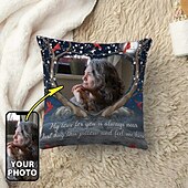 baratos Almofadas Personalizadas-Capa de Almofada Memorial Personalizada Foto Capa de Almofada para Pets Presente de Simpatia Presentes Memoriais Personalizados Pet/Pessoa
