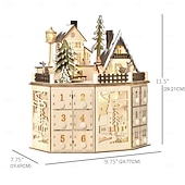 levne Adventní kalendář-1 sada Prázdninový Vánoční ozdoby / Vánoční adventní kalendář / Pro chlapce, Sváteční dekorace Oslava Zahrada Svatební dekorace 25*30*20 cm