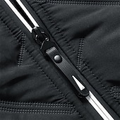 levne Pánské kabáty a parky-Pánské Zimní kabát Puffer bunda Prošívaná bunda Přechodová bunda Kapsy Polyester Dovolená Denní nošení Rande Standardní Módní Na běžné nošení Pohodlné Zahřívací Podzim zima Plná / Jednobarevná Čern