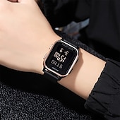 halpa Digikellot-SKMEI Miesten Digitaalinen Kello Ulkoilu Urheilu Muoti Rannekello Valoisat Minuuttikello Hälytyskello Laskenta TPU Kello