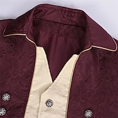 cheap Outerwear-Punk &amp; Gothic Medieval Renaissance Coat Jacket Tailcoat Prince Nobleman Men&#039;s Royal Steampunk Halloween Masquerade Event / Party Masquerade Adults&#039; Coat