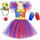 cheap Girls&#039; Costumes-Circus Joker Clown Pomni Carnival Costume Outfits Costume Kid&#039;s Girls&#039; Cosplay Performance Party Stage Carnival Mardi Gras Easy Carnival Costume