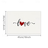 economico Tovagliette-set di 4 tovagliette per San Valentino romantiche e decorative con motivi a forma di cuore o rosa resistenti e resistenti al calore perfette per aggiungere un tocco d&#039;amore all&#039;arredamento della tua