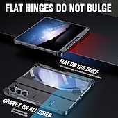 economico Cover Samsung-telefono Custodia Per Piega a Z 6 Z Fold 5 Z Fold 4 Z Fold 3 Per retro Con supporto Resistente agli urti Retrò TPU PC