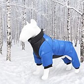 cheap Coats-Dog Coat Jacket Puffer Jacket Winter with Harness Winter Reflective Windproof Warm Water-Resistant Outdoor Small Medium