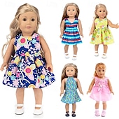 お買い得  人形の服とアクセサリーセット-18 インチの人形の服とアクセサリーは、18 インチの女の子の人形に適合します (人形なし)