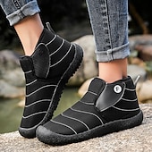 cheap Winter &amp; Snow Boots-Men&#039;s Insulated Winter Snow Boots – Waterproof Slip-On Ankle Boots with Faux Fur Lining, Anti-Slip Sole for Outdoor Hiking &amp; Cold Weather