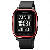 halpa Digikellot-SKMEI Miesten Digitaalinen Kello Ulkoilu Urheilu Muoti Rannekello Valoisat Minuuttikello Hälytyskello Laskenta TPU Kello