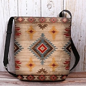 olcso Keresztpántos táskák-női vintage bohém crossbody táska egyedi azték mintával | tökéletes nyári fesztiválokra