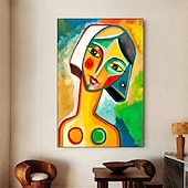 voordelige Schilderijen van mensen-pablo picasso vrouwen abstract olieverfschilderij met de hand geschilderd pablo picasso canvas kunst schilderij muur pablo picasso stijl schilderij voor woonkamer slaapkamer huisdecoratie muurkunst