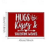economico Tovagliette-set di 4 tovagliette per San Valentino romantiche e decorative con motivi a forma di cuore o rosa resistenti e resistenti al calore perfette per aggiungere un tocco d&#039;amore all&#039;arredamento della tua