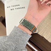 זול להקות Apple Watch-סולו לופ מותאם ל רצועת השעון של Apple Watch 38 מ&quot;מ 40 מ&quot;מ 41 מ&quot;מ 42 מ&quot;מ 44 מ&quot;מ 45 מ&quot;מ 49 מ&quot;מ נשים מתכוונן דמוי עור רצועת שעון חלופית ל iwatch Ultra 2 Series 9 8 7 SE 6 5 4 3 2 1