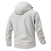 cheap Softshell, Fleece &amp; Hiking Jackets-Men&#039;s Softshell Jacket Hiking Jacket Outdoor Windproof Water Resistant Windbreaker Jacket Traveling Dark Grey Black White Blue Light Grey