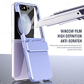 お買い得  サムスン用ケース-電話 ケース 用途 Zフリップ6 Z Flip 5 バックカバー とスクリーンプロテクター 耐衝撃 レトロ風 TPU PC
