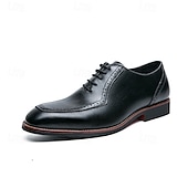 economico Formale-scarpe classiche da uomo in stile oxford marrone con dettagli brogue - eleganti calzature formali per lavoro ed eventi