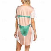 billiga Rolig grafik-Kvinnors kropp Bikini Strandtunikor 3D Grafisk Till Dam Vuxna Sankt Patriks dag 3D-utskrift Fest
