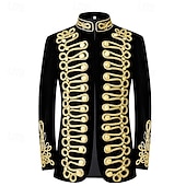 cheap Tops-Retro Vintage Rococo Coat Masquerade Circus Jacket Prince Aristocrat Men&#039;s Carnival Masquerade Event / Party Adults&#039; Coat Spring Fall &amp; Winter