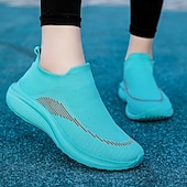 economico Sneakers da uomo-sneakers slip-on rosse leggere da uomo | tomaia in flyknit traspirante con suola comoda per attività casual e sportive