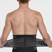 cheap Braces &amp; Supports-Back Support for Men Adjustable Lower Back Lumbar Support Belt Breathable Support Straps with 8 Braces for Sports Heavy Lifting Slimming