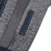 preiswerte Herren Strickjacke-Herren Strickjacke Kleid Pullover Zip Pullover Reißverschluss Pullover Jacke Fleece Pullover Gerippt Stricken Standard Tasche Strick Farbblock Ständer Warm-Ups Casual Freizeitskleidung Bekleidung