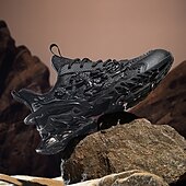 economico Sneakers da uomo-scarpe da ginnastica sportive leggere da uomo a tema drago – design unico della suola scolpita, scarpe da corsa traspiranti e comode per lo sport e lo street style