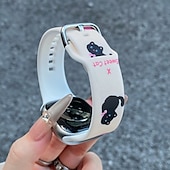 economico Cinturini per Apple Watch-Solo Loop Compatibile con Cinturino dell&#039;Apple Watch 38mm 40mm 41mm 42mm 44mm 45mm 49mm Romantico Regolabili Silicone Cinturino di ricambio per iwatch Ultra 2 Series 9 8 7 SE 6 5 4 3 2 1