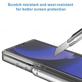 olcso Samsung-tokok-Telefontok Z Fold 6 pénztárca tok állványtartóval ceruzatartó ütésálló retró TPU PC