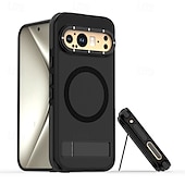 お買い得  その他のスマホケース-電話 ケース 用途 グーグル ピクセル9プロ ピクセル9プロXL ピクセル9 バックカバー スタンド付き 磁石バックル 耐衝撃 レトロ風 PC シリコーン