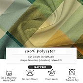 halpa Geometric Pattern-Miesten Skottiruutukuvio Keilailupaita Button Up paita Lyhythihainen Havaijilainen Vapaa-aika ulko- Kausaliteetti Urheilu- ja treenivaatteet Kesä Kevät Sänkyjen avaus Tasku Apila
