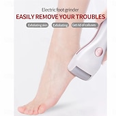 cheap Facial Care Device-Portable Cordless Electric Foot File Hard Skin Callus Remover with 2 Roller And Rechargeable Foot Care Tool for Dry Dead and Cracked Feet