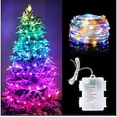 olcso USB-tápellátás-5m/10m karácsonyi led bőrzsinór fényfüzér, karácsonyfa dekor lámpák boldog karácsonyra, újévre és navidad ünnepekre (1db/2db)