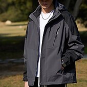 preiswerte Fleece &amp; 3 in 1 Jacken-Herren Soft Shell Jacke Wanderjacke Draussen Windundurchlässig Wasserdicht Leichte Jacke Windbreaker-Jacke Reisen Dunkelgrau Schwarz Elfenbein Gelb Rot
