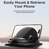 ieftine Suport Auto-Suport telefon pentru tabloul de bord Rotativ Suport pentru telefon pentru Mașină Panou Comandă Compatibil cu Toate telefoanele mobile Accesorii de Mobil