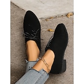 abordables années 1930-chaussures oxford en faux suède marron à imprimé léopard - chaussures plates à lacets élégantes pour femmes, parfaites pour les looks décontractés et vintage