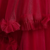 levne Párty šaty-Děti Dívčí Šaty na párty Pevná barva Bez rukávů Výkon Vánoce Narozeniny Kravatový uzel Krásná Sladký Polyester Maxi Šaty na párty Swingové šaty Áčkové šaty Léto 4-12 let Světlá růžová Fialov