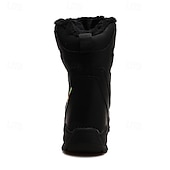 baratos Botas de combate-botas táticas de inverno masculinas – botas de neve quentes, forradas com pele sintética, impermeáveis, de cano alto e com sola antiderrapante, ideais para caminhadas ao ar livre e clima frio