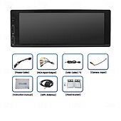 abordables Electrónica para el coche-Navegación por Android para coche universal con chip único de 6,86 pulgadas, imagen de marcha atrás, Carplay inalámbrico, máquina todo en uno para Jeep Chrysler 300C