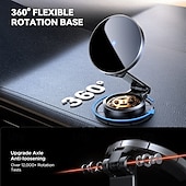 cheap Car Holder-Dashboard Phone Holder Portable Foldable Magnetic Phone Holder for Car Compatible with Wireless Charging