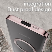Недорогие Чехлы для Samsung-телефон Кейс для Назначение S24 Ultra S24 Plus S24 S23 S23 Ultra S23 Plus S25 Ультра Кейс на заднюю панель Магнитный Поддержка беспроводной зарядки Защита от удара Ретро Покрытие